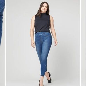 Spanx Distressed ankle skinny jeans